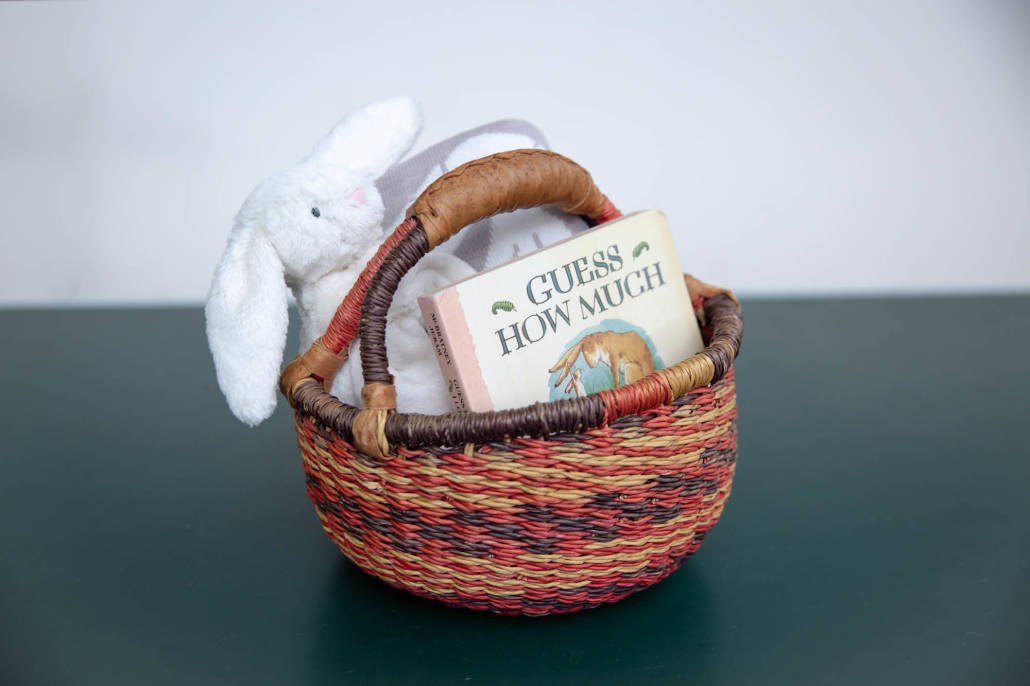 Korb als Geschenkverpackung